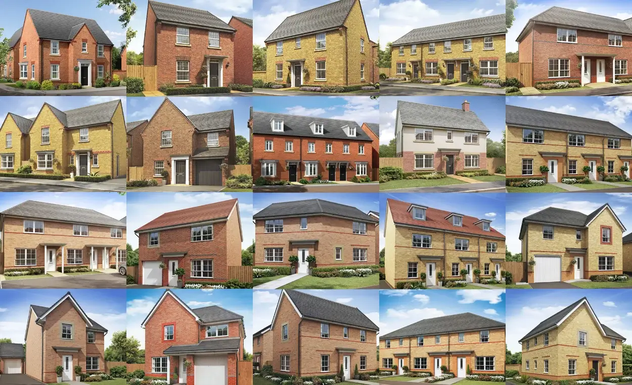 Example imagery of the house types to be built